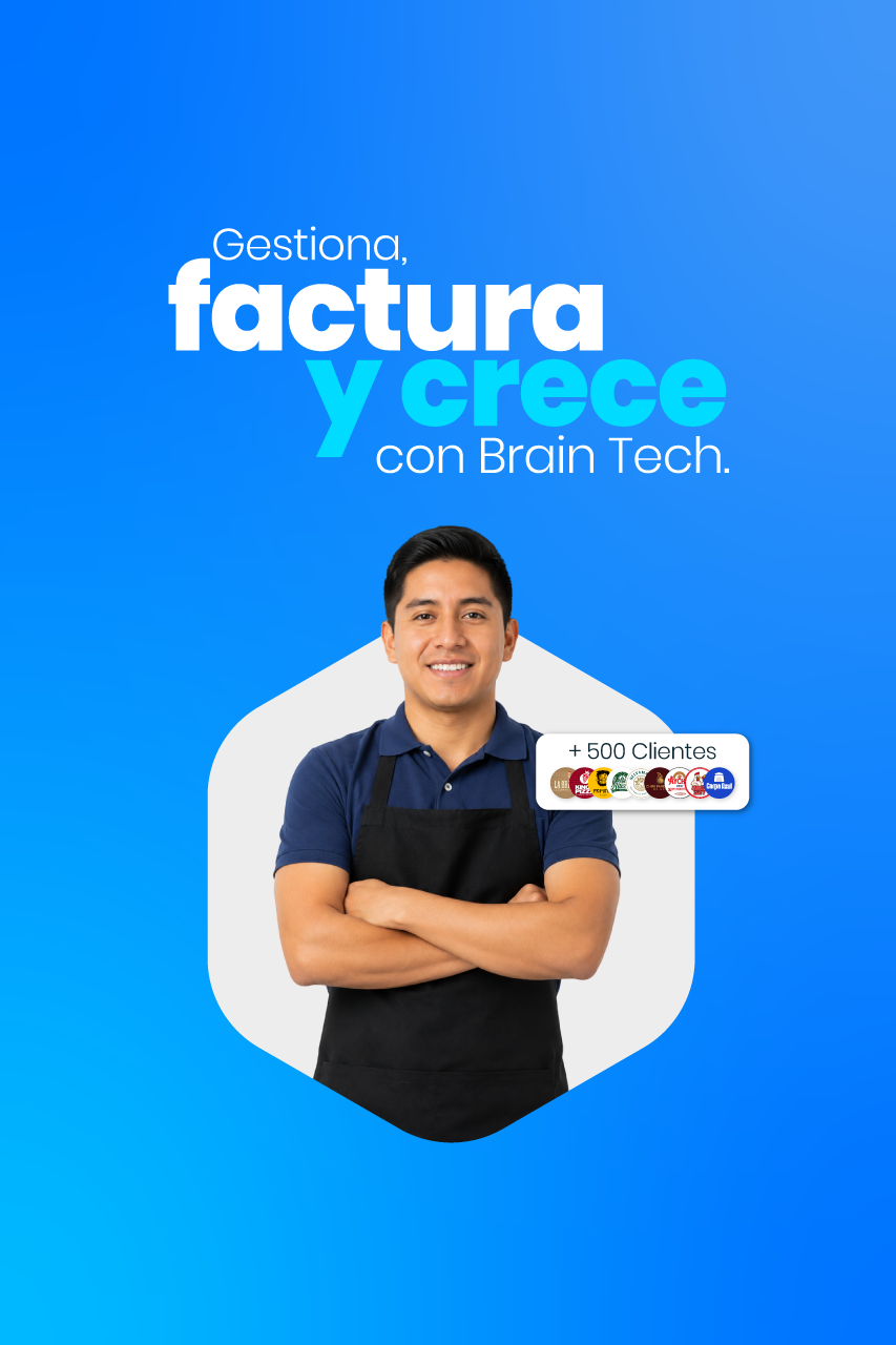 Dashboard de Brain POS en computadora, tablet y celular